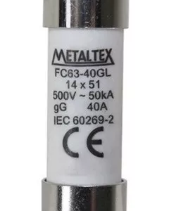 Fusível cartucho 14x51 15A, 20A, 25A, 30, 40A